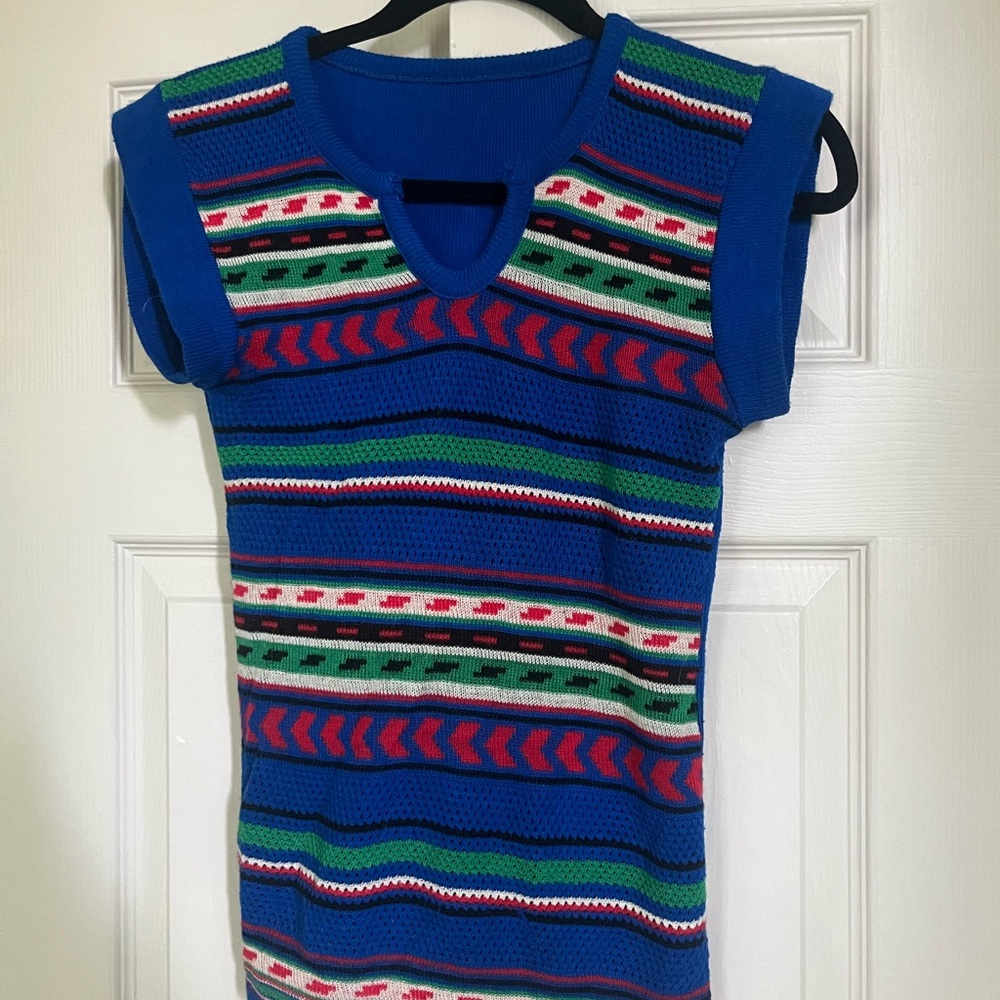 Colorful Striped Knit Top